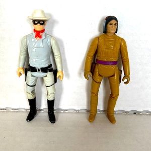 1980 Legend of the Lone Ranger, Tonto and Lone Ranger Figures, Set of 2